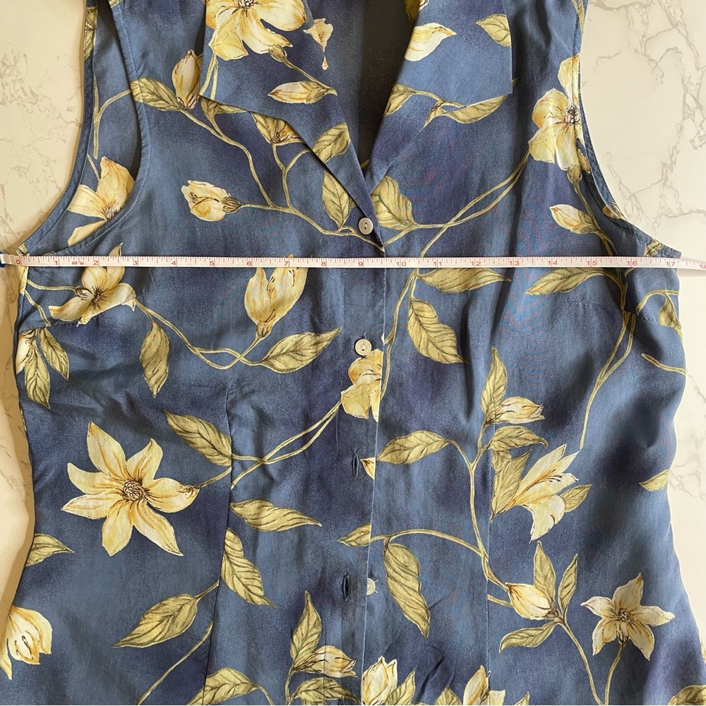 Bobby Jones Vintage Floral Sleeveless Button Down Matching Shorts Set | Size 6 - Picture 13 of 15